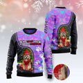 FUNSTUFFPRINT Havanese Hologram Color Ugly Christmas Sweater, Christmas Sweater, Ugly Sweater, Funny Xmas Sweaters Ugly Sweater
