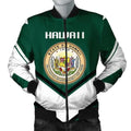 FUNSTUFFPRINT Hawaii Coat Of Arms Men Bomber Jacket Lucian Style Bomber Jacket