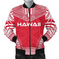 FUNSTUFFPRINT Hawaii Flag Polynesian Chief Men's Bomber Jacket - Bomber Jacket