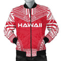 FUNSTUFFPRINT Hawaii Flag Polynesian Chief Men's 3D Bomber Jacket
