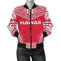 FUNSTUFFPRINT Hawaii Flag Polynesian Chief Women'S 3D Bomber Jacket