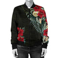 FUNSTUFFPRINT Hawaii Hibiscus Women's 3D Bomber Jacket