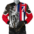 FUNSTUFFPRINT Hawaii King Flag Polynesian Men's 3D Bomber Jacket