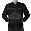 FUNSTUFFPRINT Hawaii Mauna Kea Polynesian Men's Bomber Jacket Grey - AH - Bomber Jacket