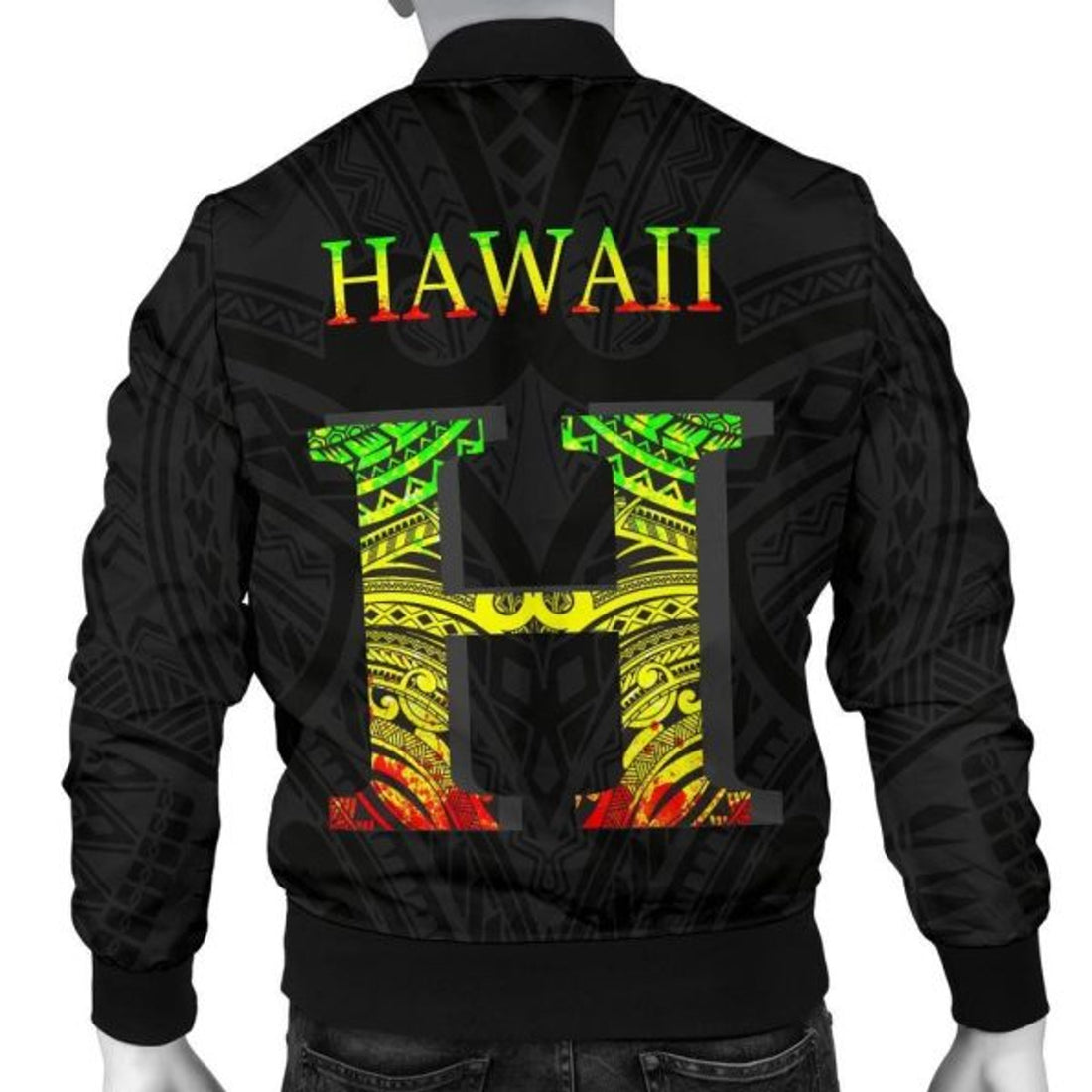 FUNSTUFFPRINT Hawaii Polynesia Men's Bomber Jacket - Bomber Jacket