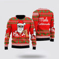 FUNSTUFFPRINT Hawaii Santa Claus Funny Ugly Christmas Sweater For Men And Women, Best Gift For Christmas, The Beautiful Winter Christmas Outfit Ugly Sweater