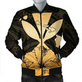 FUNSTUFFPRINT Hawaiian Kanaka Bomber Jacket Hibiscus Polynesian Love - AH - JR Bomber Jacket