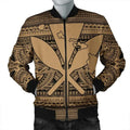 FUNSTUFFPRINT Hawaiian Kanaka Polynesian Tribal Bomber Jacket Reggae