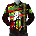 FUNSTUFFPRINT Hawaiian King Kamehameha Kanaka Maoli Strong Bomber Jacket - AH - Bomber Jacket