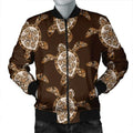 FUNSTUFFPRINT Hawaiian Old School Turtle Bomber Jacket - AH - JR Bomber Jacket
