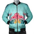 FUNSTUFFPRINT Hawaiian Tropical Strelitzia Hibiscus Plumeria Centre Bomber Jacket - AH - JR Bomber Jacket
