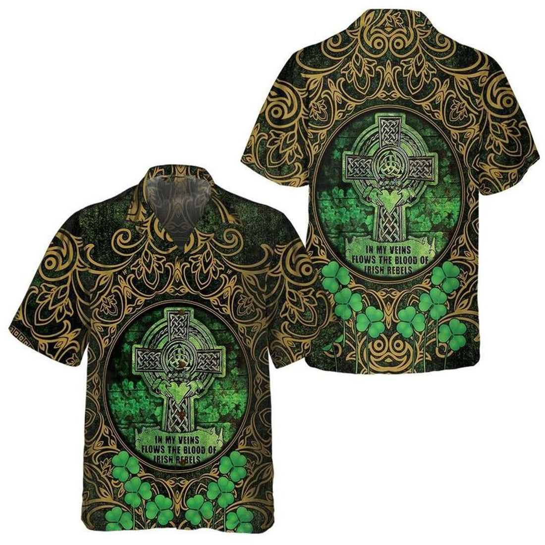 Hawaiian Aloha Shirts St Patrick's Day The Blood Of Irish Rebels