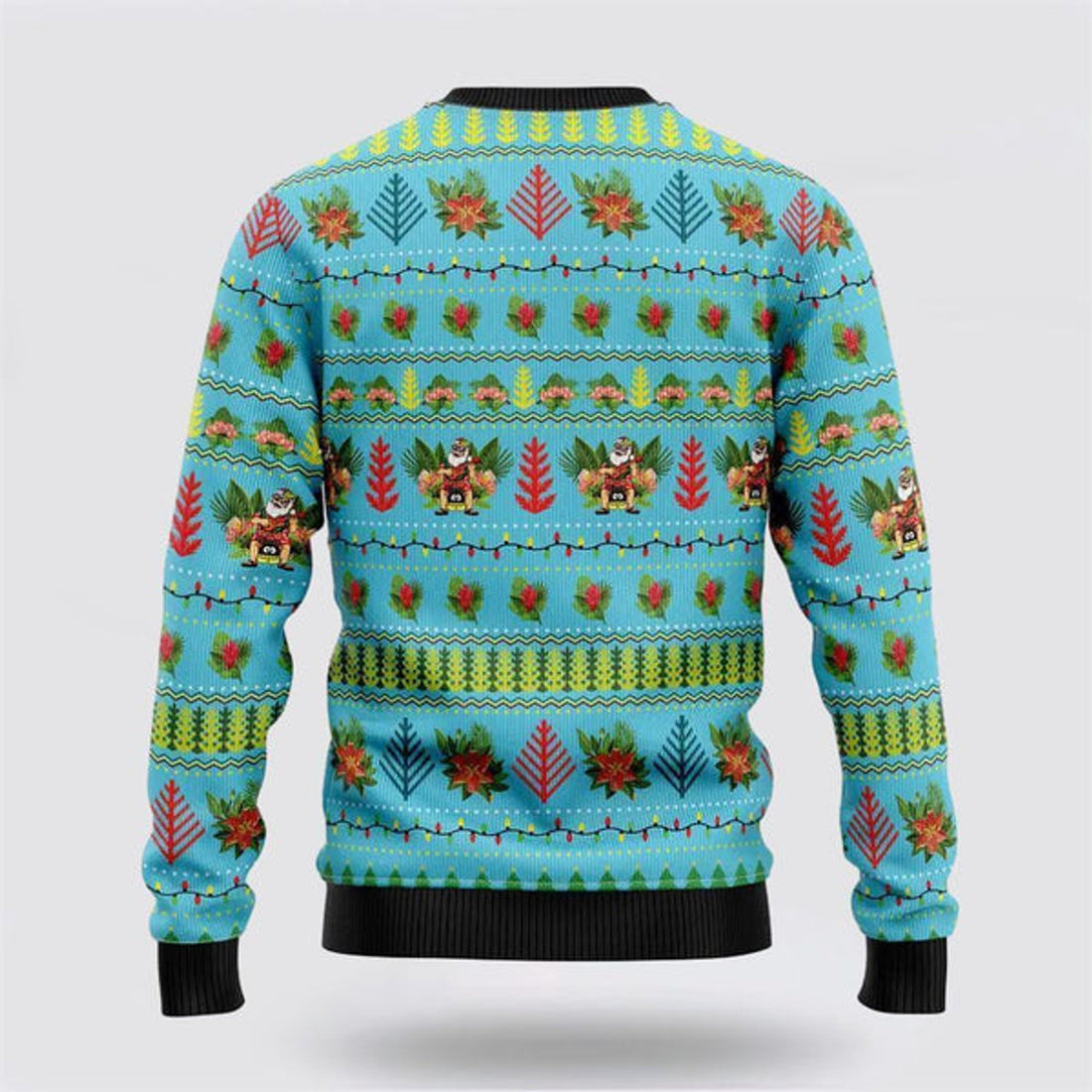 FUNSTUFFPRINT Hawaiian Christmas Santa Claus Ugly Christmas Sweater For Men And Women, Best Gift For Christmas, The Beautiful Winter Christmas Outfit Ugly Sweater