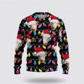 FUNSTUFFPRINT Hereford Christmas Ugly Sweater, Gifts For Farmers, Rural Lovers Ugly Sweater