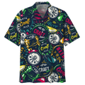 Hippie Beer Watercolor Design Hawaiian Shirt