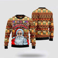 FUNSTUFFPRINT Hippie Santa Claus Peace And Love Ugly Christmas Sweater For Men And Women, Best Gift For Christmas, The Beautiful Winter Christmas Outfit Ugly Sweater
