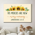 His Mercies Are New Every Morning Lamentations 322 23 Canvas Wall Art - Christian Canvas - Faith Canvas