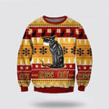 FUNSTUFFPRINT Hiss Off Cat 3D All Over Print Ugly Christmas Sweater For Men And Women, Best Gift For Christmas, Christmas Fashion Winter  Ugly  Sweater