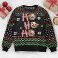 FUNSTUFFPRINT Custom Ho Ho Ho Ugly Sweater