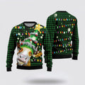 FUNSTUFFPRINT Ho Ho Ho Cow Christmas Tree Ugly Christmas Sweater, Farm Sweater, Christmas Gift, Best Winter Outfit Christmas Ugly Sweater