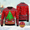 FUNSTUFFPRINT Ho Ho Ho Oh Chemistree Ugly Christmas Sweater, Christmas Sweater, Ugly Sweater, Funny Xmas Sweaters Ugly Sweater