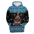 FUNSTUFFPRINT 3D Hockey Christmas Tree All Over 3D Hoodie and Zip Hoodie