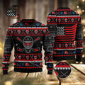 FUNSTUFFPRINT Hockey Puck Christmas Ugly Christmas Sweater, Christmas Sweater, Ugly Sweater, Funny Xmas Sweaters Ugly Sweater