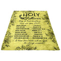 FUNSTUFFPRINT Holy Hotlines Fleece Blanket - Christian Blanket - Bible Verse Blanket