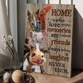 Home Is Where Love Resides Memories Are Created Friends Always Belong And Laughter Never Ends, Farmer Poster Poster and Canvas