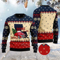 FUNSTUFFPRINT Home For The Holidays Louisiana Ugly Christmas Sweater, Christmas Sweater, Ugly Sweater, Funny Xmas Sweaters Ugly Sweater