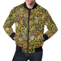 FUNSTUFFPRINT Honey Bee Psychedelic Gifts Pattern Print Men's 3D Bomber Jacket
