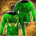 FUNSTUFFPRINT Irish St.Patrick 3D All Over Hoodie Irish Claddagh 3D Hoodie and Zip Hoodie