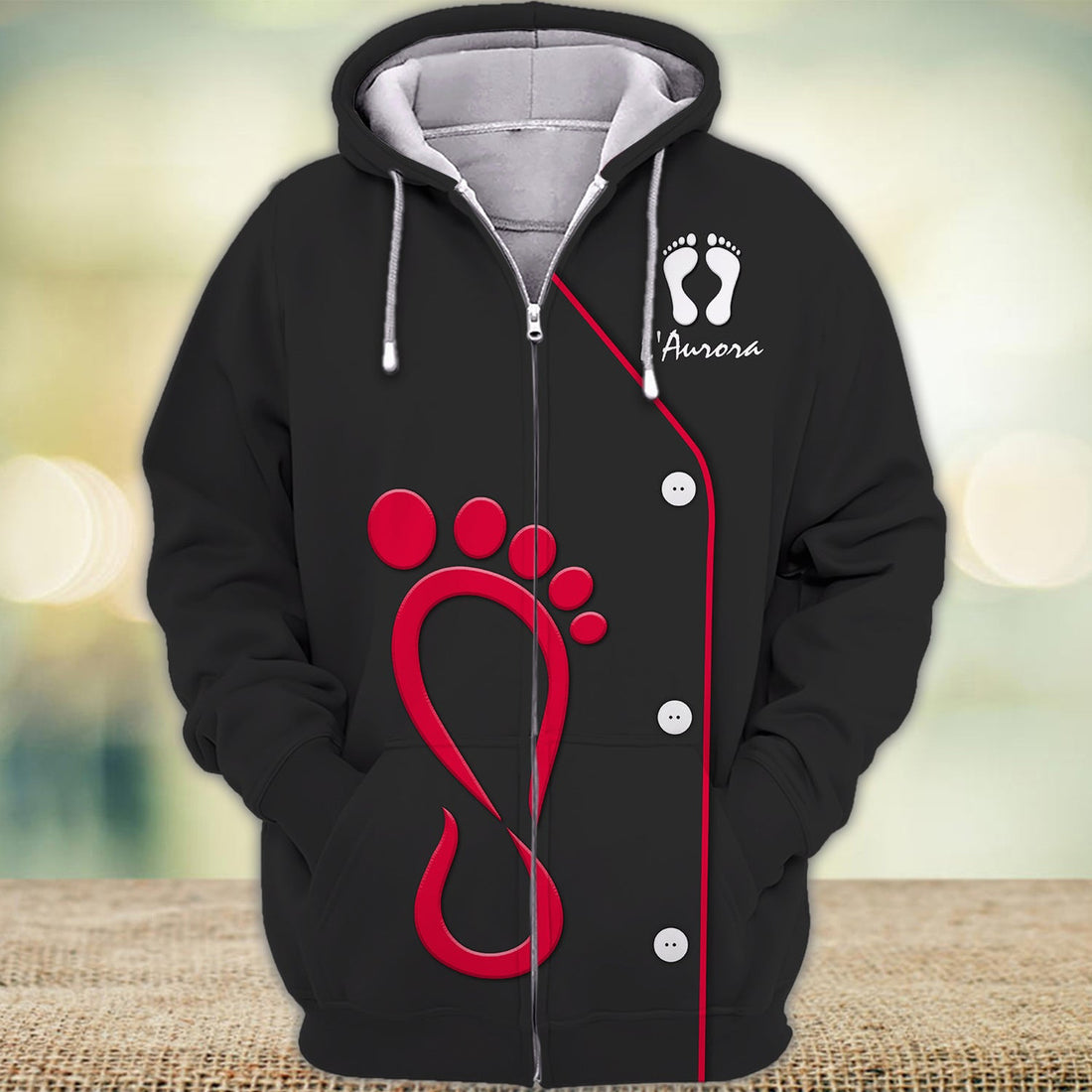 FUNSTUFFPRINT Foot Reflexology 3D Hoodie and Zip Hoodie