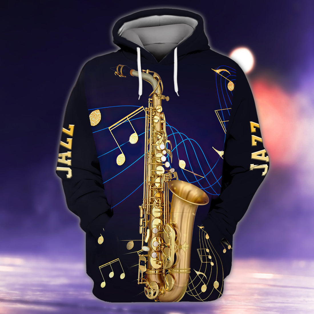 FUNSTUFFPRINT Saxophone Z125 3D Hoodie and Zip Hoodie