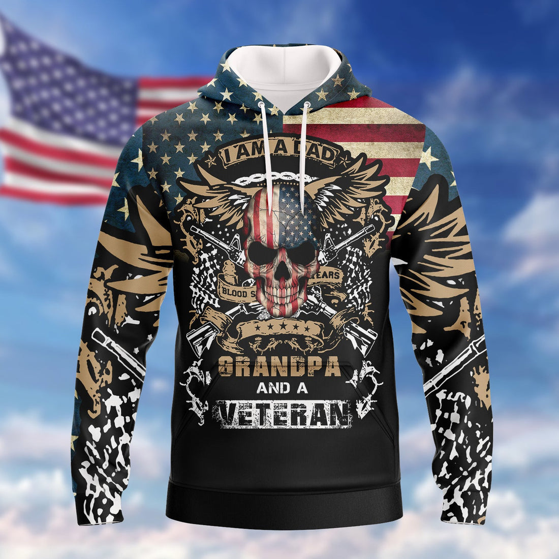 FUNSTUFFPRINT Veteran 02 3D Hoodie and Zip Hoodie