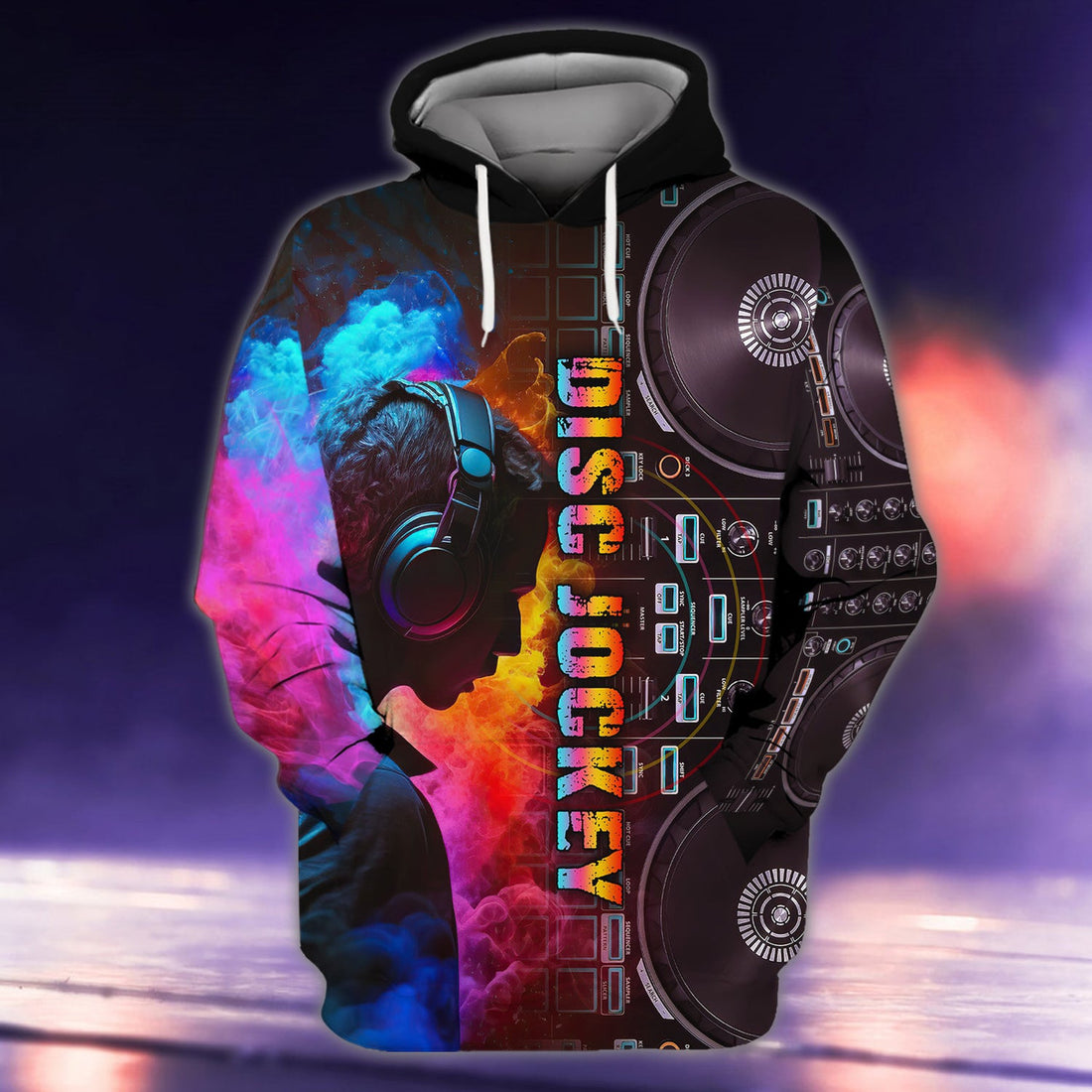 FUNSTUFFPRINT Disc Jockey Music 3D Hoodie and Zip Hoodie