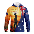 FUNSTUFFPRINT Lest We Forget, Anzac Day 3D Hoodie and Zip Hoodie