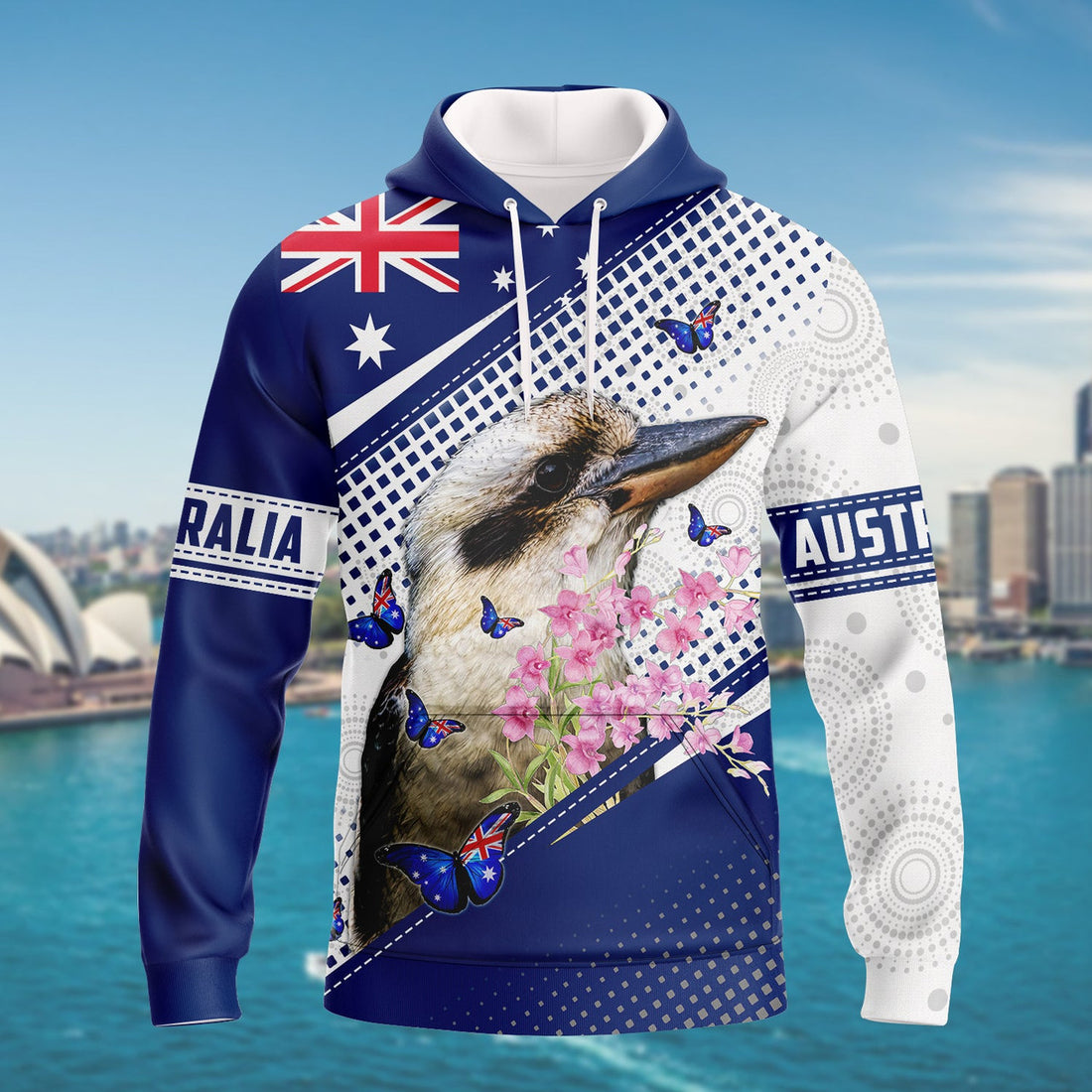 FUNSTUFFPRINT Australia, Love Kookaburra 3D Hoodie and Zip Hoodie