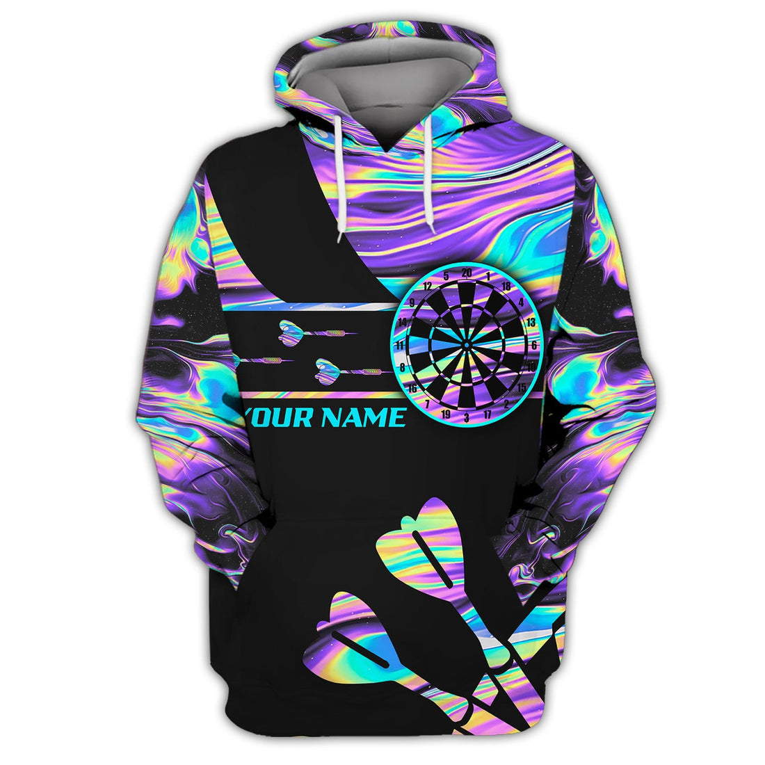 FUNSTUFFPRINT Personalized Name You Don't Have To Be A Beer, Drinker To Play Darts But It Helps 3D Hoodie and Zip Hoodie