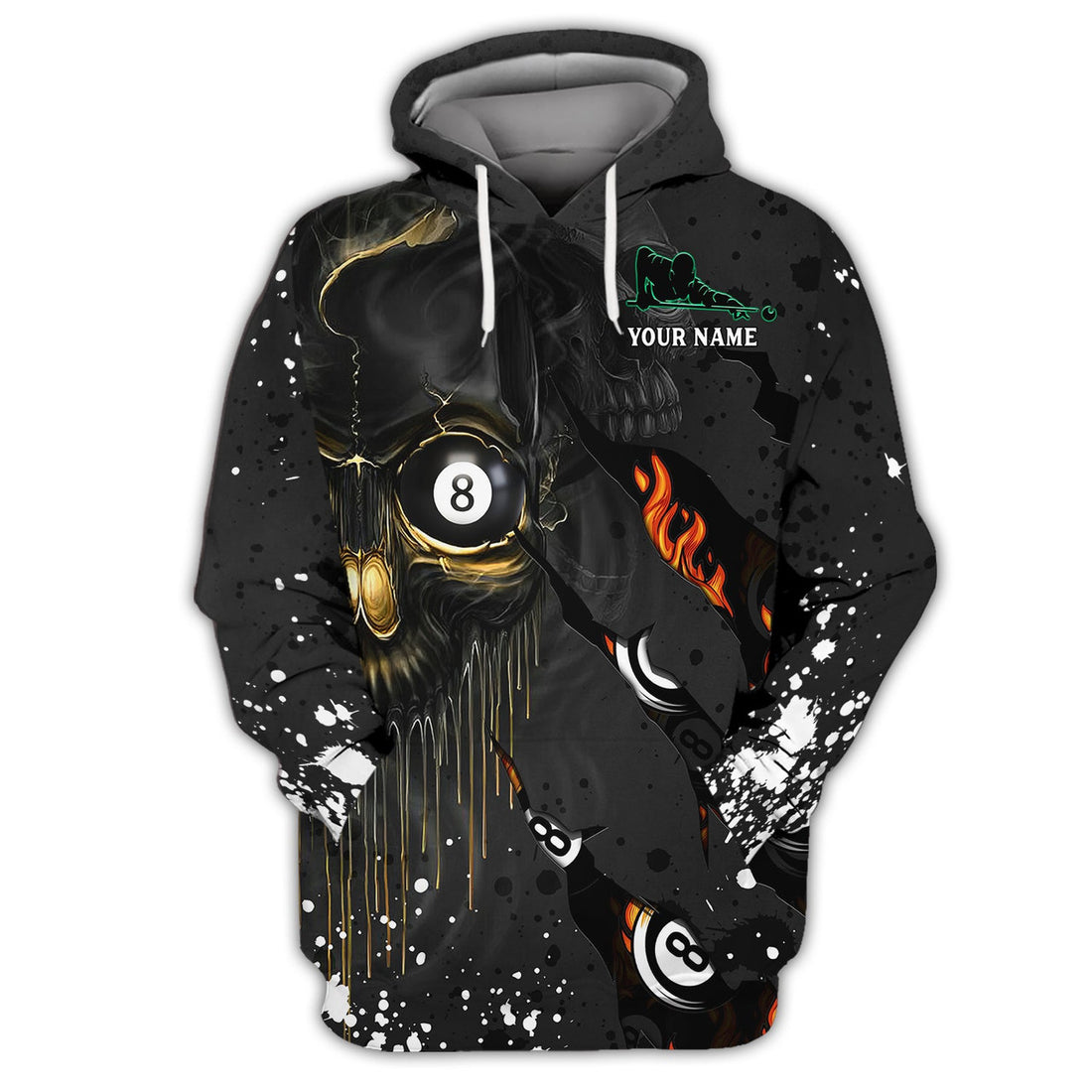 FUNSTUFFPRINT Personalized Name I Beat People With A Stick 3D Hoodie and Zip Hoodie