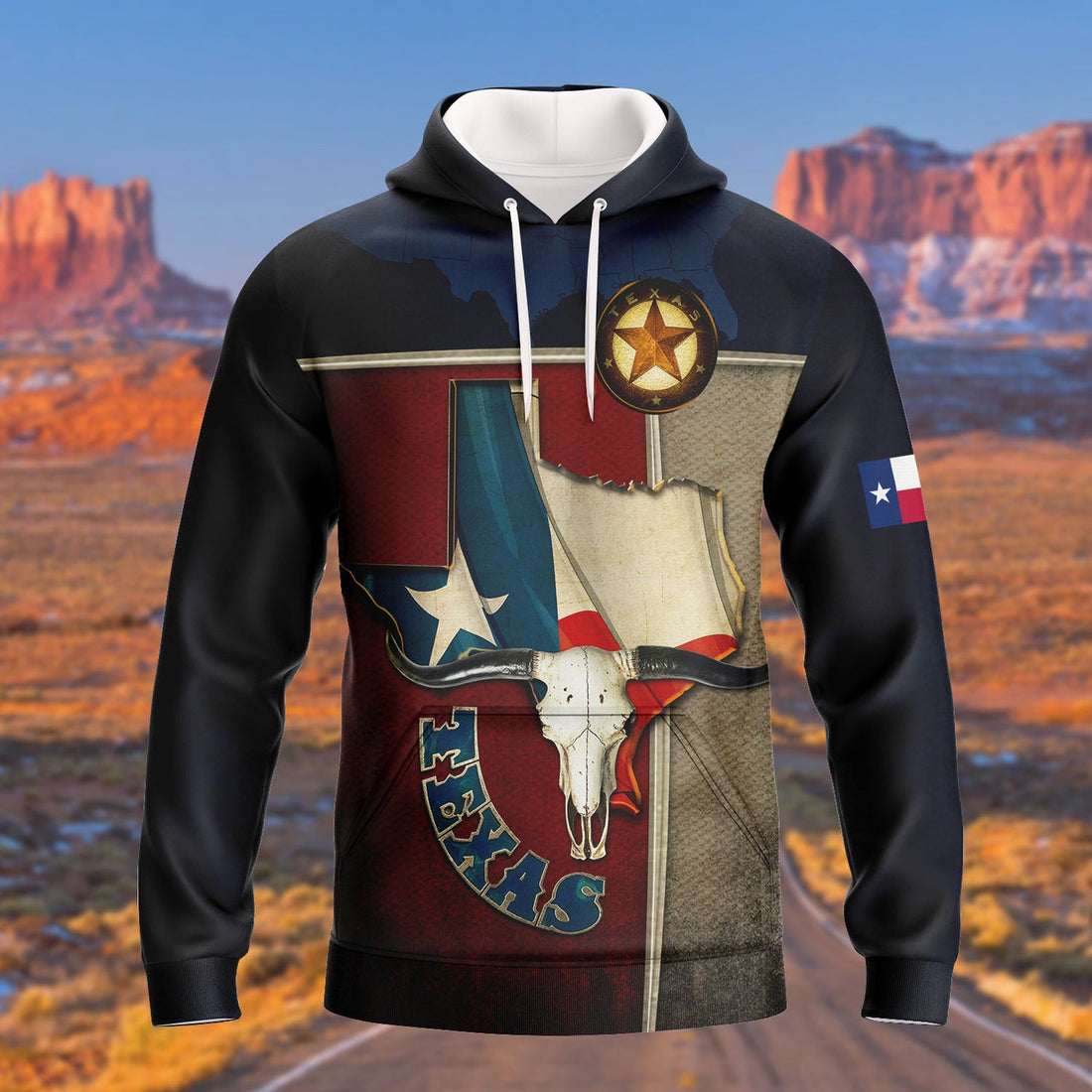 FUNSTUFFPRINT Texas Full Print 02 3D Hoodie and Zip Hoodie