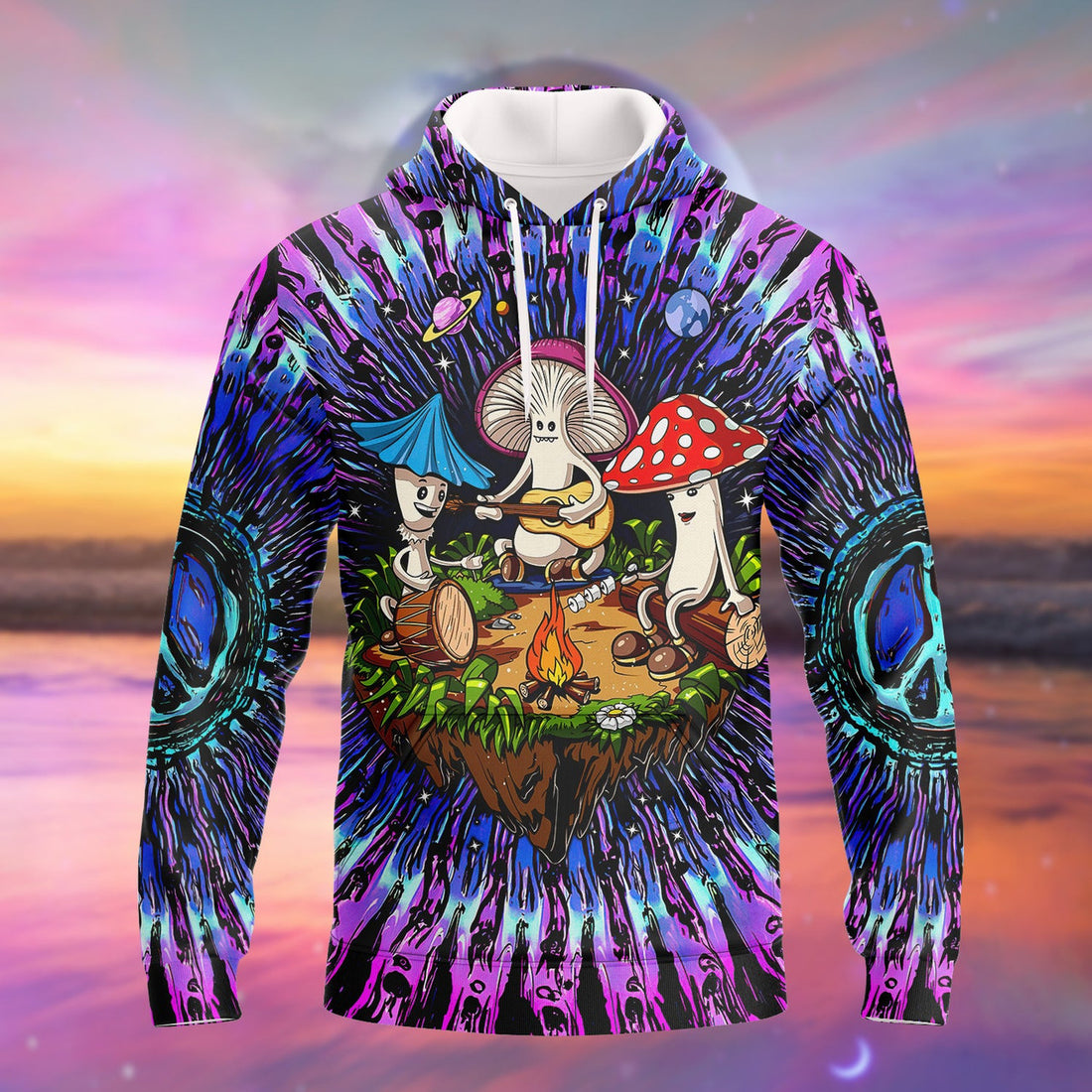 FUNSTUFFPRINT Hippie - Full Print HTL 3D Hoodie and Zip Hoodie