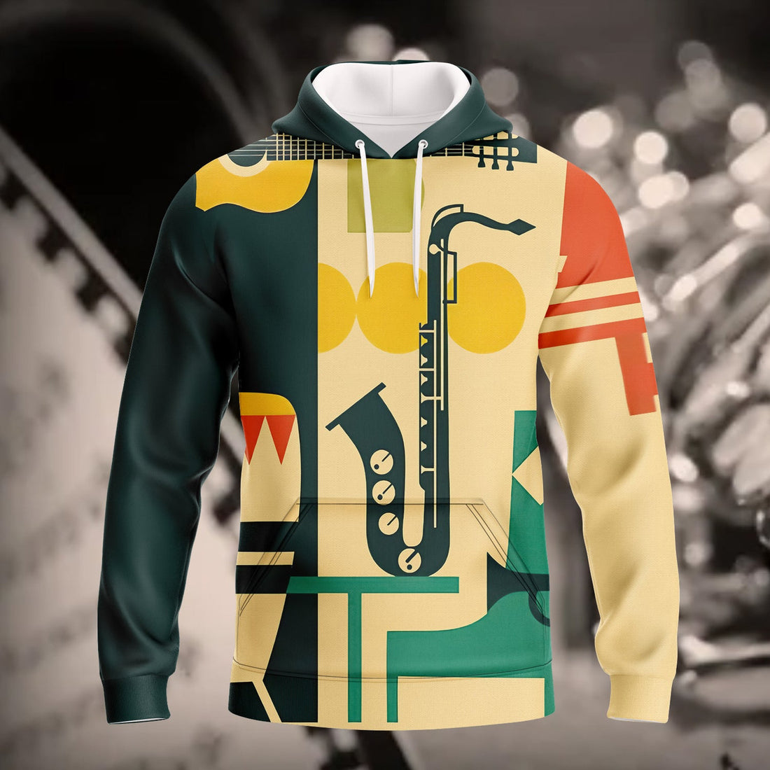 FUNSTUFFPRINT 3D Full Print Jazz 3D Hoodie and Zip Hoodie