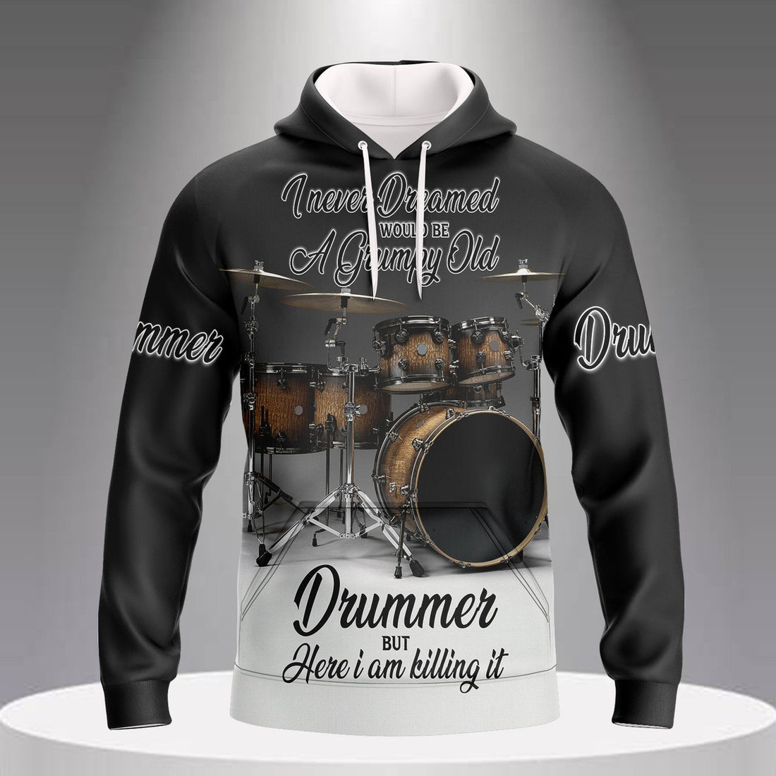 FUNSTUFFPRINT Grumpy Drummer - Hadn
 3D Hoodie and Zip Hoodie