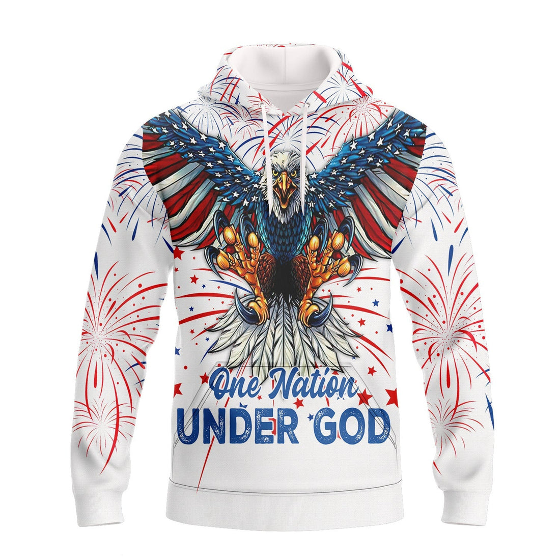 FUNSTUFFPRINT Independence Day Is Coming Ealge One Nation Under God 3D Hoodie and Zip Hoodie