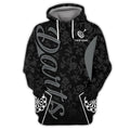 FUNSTUFFPRINT Personalized Name Dart Board3D Hoodie and Zip Hoodie