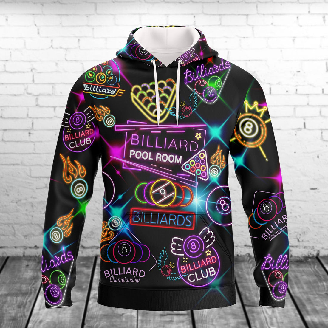 FUNSTUFFPRINT Billiard, 3D Full Print 02 3D Hoodie and Zip Hoodie