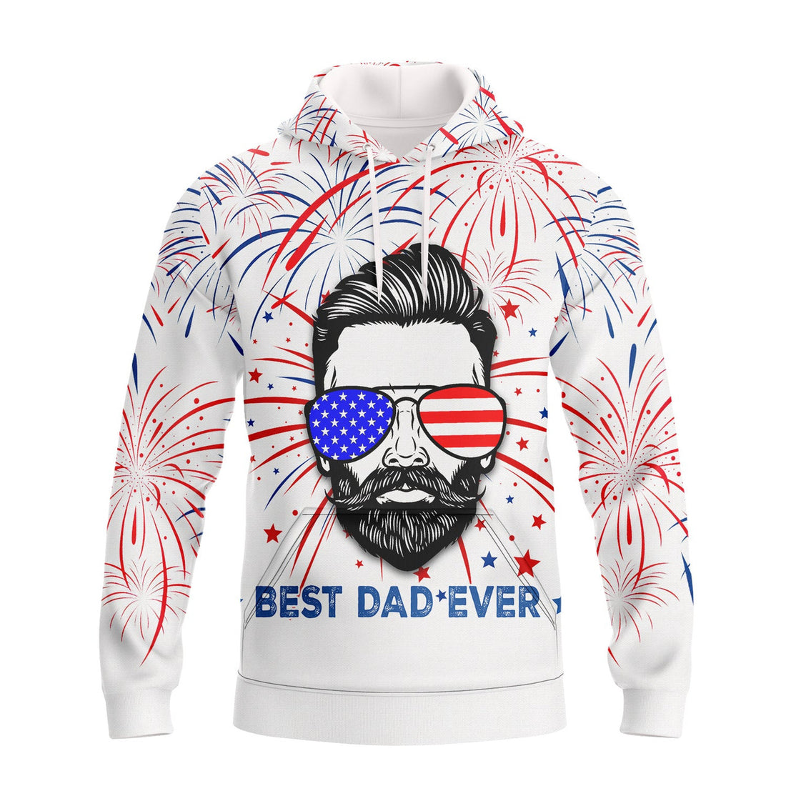 FUNSTUFFPRINT Independence Day Is Coming - Best Dad Ever 3D Hoodie and Zip Hoodie