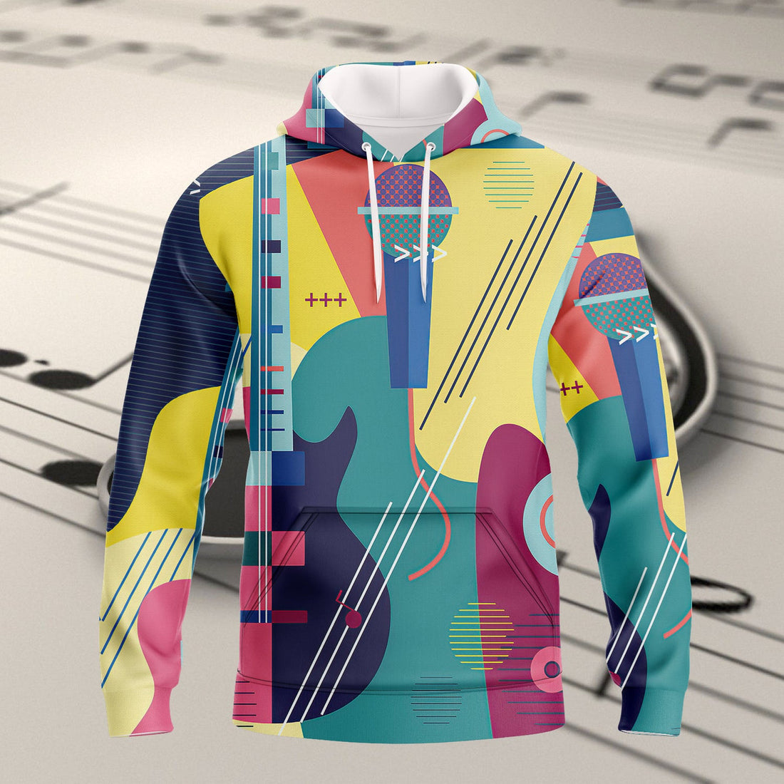FUNSTUFFPRINT Full Print Guitar - 3D Hoodie and Zip Hoodie