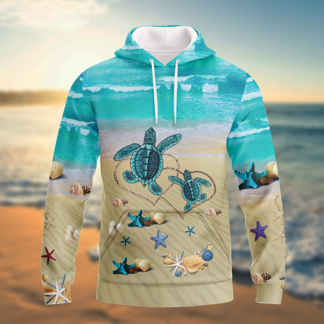 FUNSTUFFPRINT Turtle - 3D Full Print 3D Hoodie and Zip Hoodie